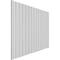 Ekena Millwork 48H x 1T Adjustable PVC Slat Wall Panel Kit w/ 3W Slats, Unfinished contains 15 Slats SWP60X48X1000UN - alternate 4